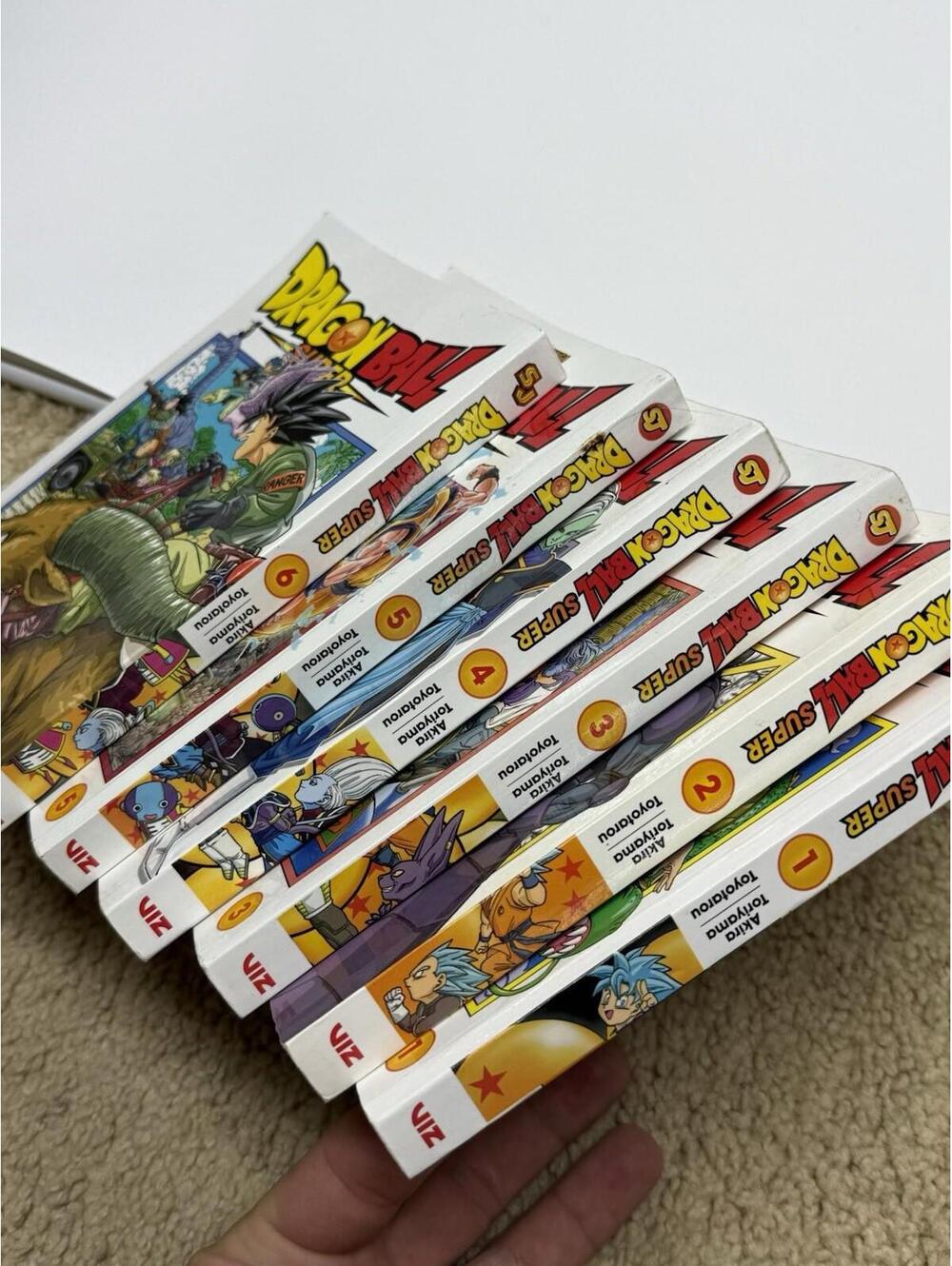Dragon Ball Super Manga Lot Vol 1–6 Complete Set English VIZ Toriyama